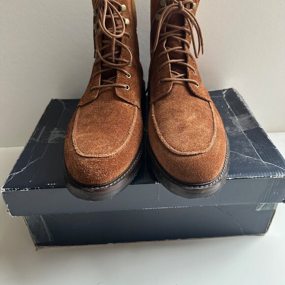 Vintage Polo Ralph Lauren Suede Norbeck Boots - Tan - Size 14D - Picture 4 of 9